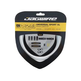 Тросы с оболочками для тормозов JAGWIRE, комплект, длинные, белые, UCK801, изображение  - НаВелосипеде.рф
