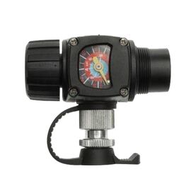 Велонасос Barbieri СО2. с манометром, 115 PSI/8 BAR, черный, NXX23209, изображение  - НаВелосипеде.рф