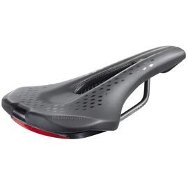 Седло велосипедное MONTE GRAPPA "MENADOR AIR FLOW" MTB, 250х145 мм, чёрный/глянцевый, BMG-S010, изображение  - НаВелосипеде.рф