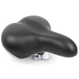 Седло велосипедное Vinca Sport, комфортное, 250*200 мм, с пружинами, черное, VS 6838, изображение  - НаВелосипеде.рф