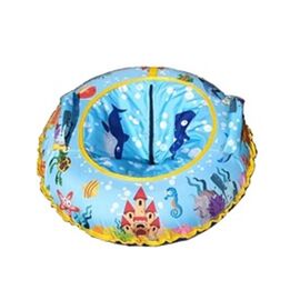 Санки надувные Vinca Sport "Ватрушка", 95 см, с круговым дизайном, Море 95, изображение  - НаВелосипеде.рф