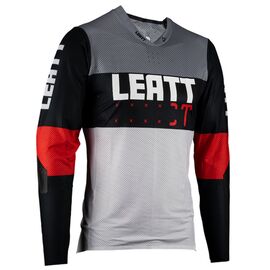 Велоджерси Leatt MTB Gravity 4.0 Junior Jersey, подростковая, Titanium, 2023, 5023040452, Вариант УТ-00344031: Размер: L, изображение  - НаВелосипеде.рф