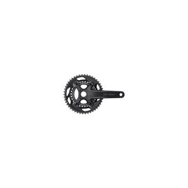 Система Shimano GRX, FC-RX600, 46/30T, 2x11 скоростей, 170мм, интегрированный вал, черная, без упаковки, AFCRX600112CX60, изображение  - НаВелосипеде.рф