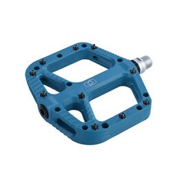 Педали велосипедные Oxford Loam 20 Nylon Flat Pedals, 9/16", голубой, 2023, PE640U, изображение  - НаВелосипеде.рф