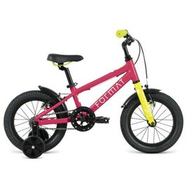Детский велосипед FORMAT Kids, 14", 1 скорость, 2022, VX23138, Вариант УТ-00341653: Цвет: Розовый, изображение  - НаВелосипеде.рф