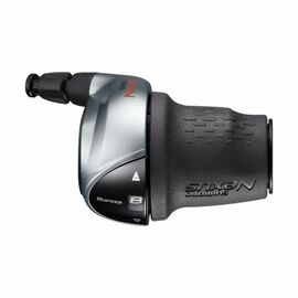 Переключатель велосипедный SHIMANO NEXUS, грипшифт, 8 скоростей ESLC60008DXS210LA3, серебристый, 2-720330, изображение  - НаВелосипеде.рф