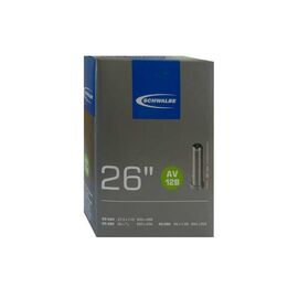 Камера велосипедная SCHWALBE 26-27.5", авто, AV12B, 20/28-584/590, IB AGV 40 мм, 05-10423290, изображение  - НаВелосипеде.рф