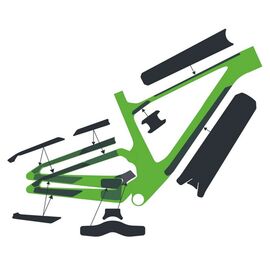 Защита рамы Syncros SPARK Carbon clear gloss, набор, ES288360-7203, изображение  - НаВелосипеде.рф