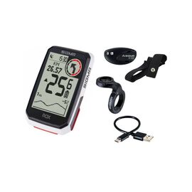 Велокомпьютер SIGMA, ROX 4.0 Sensor Set 30 функций, с датчиком пульса и каденса, GPS, BLUETOOTH, белый, 4-001065, изображение  - НаВелосипеде.рф