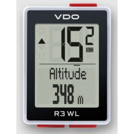 Велокомпьютер VDO R3 WL VTS, 14 функций, беспроводной (Германия), белый, 4-64030, изображение  - НаВелосипеде.рф