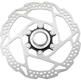 Диск тормозной SHIMANO RT54, Center Lock, 160мм, внешние шлицы для пластиковых колодок,  ESMRT54SI3, изображение  - НаВелосипеде.рф