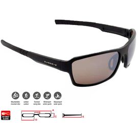 Очки велосипедные SWISSEYE Freestyle, солнцезащитные, спортивные, black matt / black - brown polarized FM, 14417, изображение  - НаВелосипеде.рф