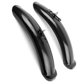 Крылья велосипедные Vinca Sport, детские, 16"-18", комплект, черный, HN 16 OEM, изображение  - НаВелосипеде.рф