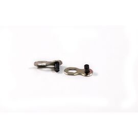 Замок велосипедной цепи TRIX, для 9 скоростей, двухсоставной, 1/2"х11/28", пин 7,6мм, серебристый, DL566R-1, изображение  - НаВелосипеде.рф