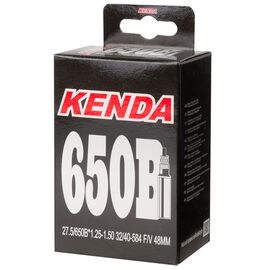 Камера велосипедная KENDA NEW, 27,5"х1,25-1,50 (32/40-584), спорт 48мм, "узкая", 5-516275, изображение  - НаВелосипеде.рф