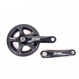 Система велосипедная Prowheel, звезда на 42 зуба, сталь, шатуны алюминий, 165 мм, серебристый, PRO-R42PP (10862), изображение  - НаВелосипеде.рф