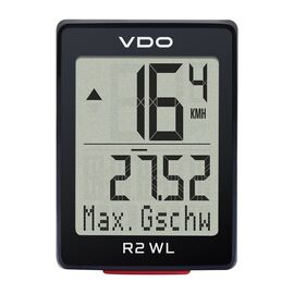 Велокомпьютер VDO R2 WL, 10 функций, беспроводной (Германия), 4-64025, изображение  - НаВелосипеде.рф