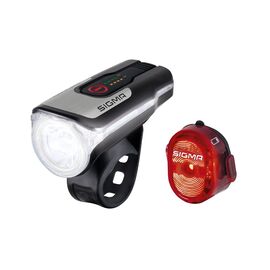Фара велосипедная с фонарём SIGMA AURA 80 люкс, OSRAM LED, 2 режима USB/NUGGET II RL, 3 режима USB, 4-017850 , изображение  - НаВелосипеде.рф