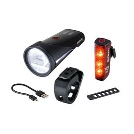Фара велосипедная с фонарём SIGMA AURA 100 люкс, OSRAM LED, 2 режима USB/Blaze, 4-017950, изображение  - НаВелосипеде.рф