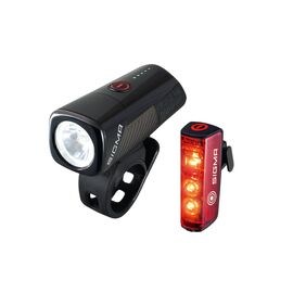 Фара+фонарь SIGMA BUSTER 400 CREE, передняя 400 люмен, 4 режима USB/Blaze Flash, задний USB фонарь, 3 режима, 4-019620, изображение  - НаВелосипеде.рф