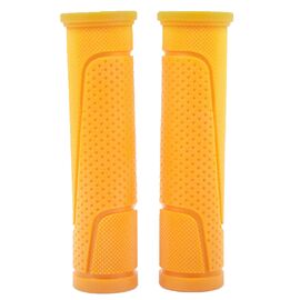 Грипсы велосипедные Vinca Sport, резиновые, 125 мм, желтые, H-G 63 yellow, изображение  - НаВелосипеде.рф