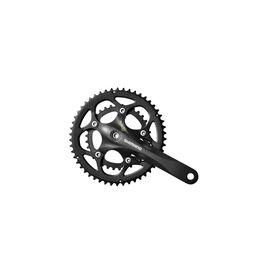 Система SHIMANO Sora, FC-R3450, 50/34T, 2x9 скоростей, 170мм, интегрированный вал, черная, AFCR3450C04XL, изображение  - НаВелосипеде.рф