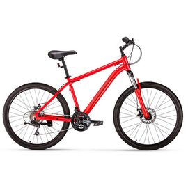 Горный велосипед FORWARD HARDI 2.1 D FR, 26", 21 скорость, красный, 2023, VX23129, изображение  - НаВелосипеде.рф