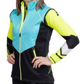 Жилет детский Fischer Softshell, бирюза-черный, 2023-24, GR8131-400, Вариант УТ-00341986: Рост: 146, изображение  - НаВелосипеде.рф