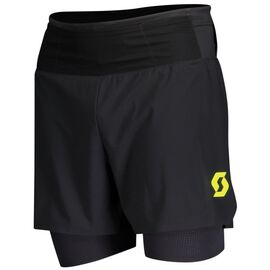 Велошорты гибридные SCOTT RC Run, мужские, black/yellow, ES280242-1040, Вариант УТ-00342569: Размер: L, Цвет: black/yellow, изображение  - НаВелосипеде.рф