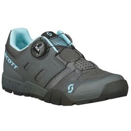 Велообувь SCOTT Sport Crus-r Flat Boa, женский, dark grey/light blue, ES288846-7277, Вариант УТ-00342583: Размер: 36, Цвет: dark grey/light blue, изображение  - НаВелосипеде.рф