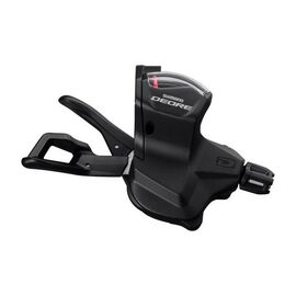 Манетка Shimano Deore SL-M6000-L, левая, 2/3 скорости, крепление на хомут, трос 1800 мм, ISLM6000LB, изображение  - НаВелосипеде.рф