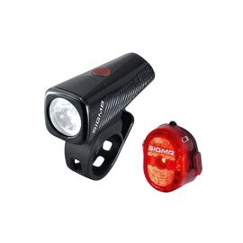 Фара + фонарь SIGMA BUSTER 150 передняя 150 люмен, 6 режимов, USB/NUGGET FLASH II, задний USB фонарь 3 режима, 4-019170, изображение  - НаВелосипеде.рф