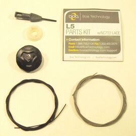 Система шнуровки Boa Reel & Lace Repl. Kit Boa L5, черная, ES236210-0001, изображение  - НаВелосипеде.рф