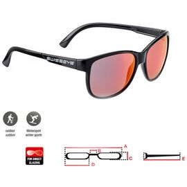 Очки велосипедные SWISSEYE Cleanocean  1, солнцезащитные, спортивные, black shiny - smoke BR Revo, 31602, изображение  - НаВелосипеде.рф