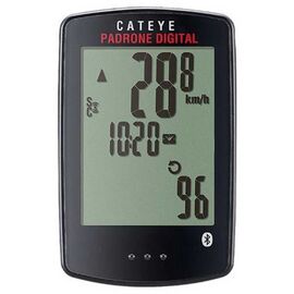 Велокомпьютер CAT EYE, Padrone Digital, 11 функций, беспроводной, bluetooth, черный, 8-13160029, изображение  - НаВелосипеде.рф