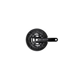 Система SHIMANO Acera, FC-T3010, 44/32/22T, 3x9 скоростей, 170мм, квадрат, черная, AFCT3010C422CL, изображение  - НаВелосипеде.рф