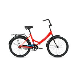 Велосипед складной ALTAIR CITY, 24", 1 скорость, рост 16", 2022, Вариант УТ-00342802: красный/голубой, RBK22AL24014, изображение  - НаВелосипеде.рф