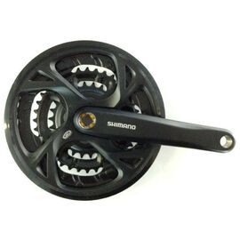 Система велосипедная SHIMANO ALTUS, 9 скоростей, M371, 175мм, квадрат, 48/36/26T с болтами, с защитой, 2-720227, изображение  - НаВелосипеде.рф
