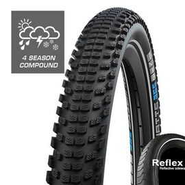 Велопокрышка SCHWALBE JOHNNY WATTS 365 DD GreenGuard ADDIX 4 HS618 B/B-SK+RT, 67 EPI, 27.5x2.60 (65-584), 05-11159378, изображение  - НаВелосипеде.рф