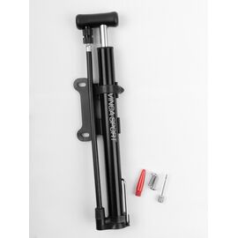 Насос Vinca Sport, Мax 100psi (7 бар), авто/вело ниппель, алюм. корпус, Т-ручка, шланг, игла для мяча, VSP 2821, изображение  - НаВелосипеде.рф