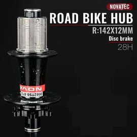 Втулка задняя NOVATEC 14GX28H, ось  14Gx12x142мм, 2 промподшипника, без эксцентрика, D982TSB-X12-11S, изображение  - НаВелосипеде.рф