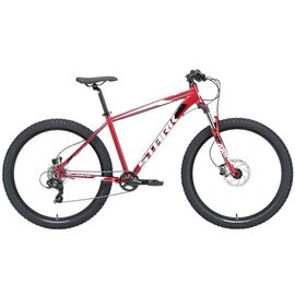 Горный велосипед Stark Hunter 27.2+ HD, 27.5", красно-коричневый/никель, 2023, HQ-0009923, Вариант УТ-00344515: Рама: 16" (150-167 см), Цвет: красно-коричневый/никель, изображение  - НаВелосипеде.рф