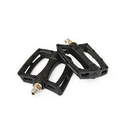 Педали велосипедные COLONY Fantastic Plastic Pedals 9/16" - Nylon/Fibre Mix, чёрно-серебристый, 03-002194, изображение  - НаВелосипеде.рф