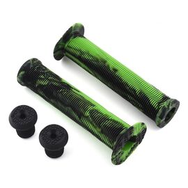 Ручки на велосипедный руль BMX COLONY Much Room Grips, 30х140мм, цвет черно-зеленый, 03-002218, изображение  - НаВелосипеде.рф