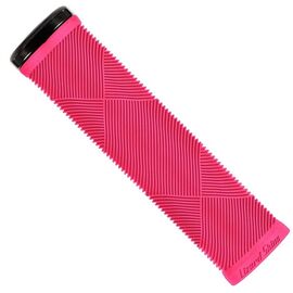 Ручки на руль Lizard Skins Strata Lock-On Neon Pink, D:32.25 мм, L:135 мм, LOSTR560, изображение  - НаВелосипеде.рф