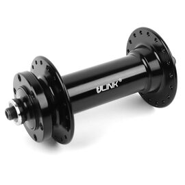 Втулка передняя Vinca Sport, алюминиевая, 3/8*14G*36H*135*145, на пром подшипниках, черная, GB 54F QS black 36H, изображение  - НаВелосипеде.рф