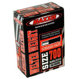 Камера велосипедная Maxxis Welter Weight, 700x35/45C, 0.8 мм авто ниппель, EIB94199000, изображение  - НаВелосипеде.рф