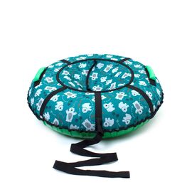 Тюбинг 80 см + камера, верх-оксфорд, низ-пвх, принт "Мишки", упаковано в индивидуальную коробку, SA80MI, изображение  - НаВелосипеде.рф