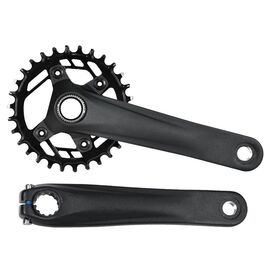Система велосипедная PROWHEEL х175 mm, AL-6061-T6, разборная, черный,  CHARM-FD04-TT-B-30T, изображение  - НаВелосипеде.рф