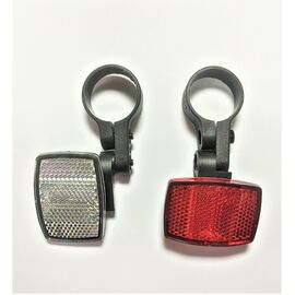 Комплект габаритных отражателей Sale (катафоты), передний и задний, ReflectorsFR, изображение  - НаВелосипеде.рф